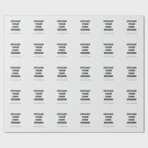 Upload Your Own Design Here Custom Template Wrapping Paper