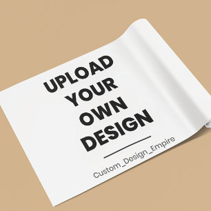 Upload Your Own Design Here Custom Template Wrapping Paper Sheets
