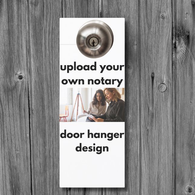 Upload Your Own Design Notary Public Marketing Door Hanger (Creator Uploaded)