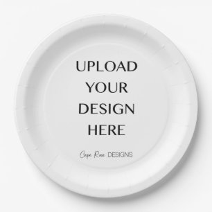 Upload Your Own Design  Paper Plates