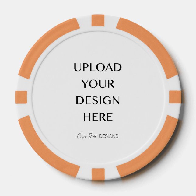 Upload Your Own Design Tiled Mug Poker Chips (Front)