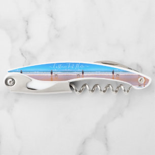 Upload Your Own Pet Photo Corkscrew Custom Text