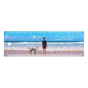 Upload Your Own Pet Photo Ruler Add Text Name