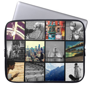 Upload-Your-Own-Photo Collage Laptop Sleeve
