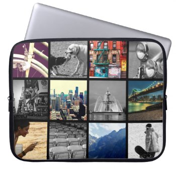 Upload-your-own-photo Collage Laptop Sleeve by StyledbySeb at Zazzle