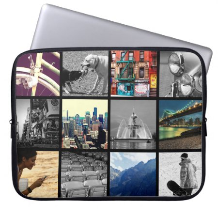 Upload-your-own-photo Collage Laptop Sleeve