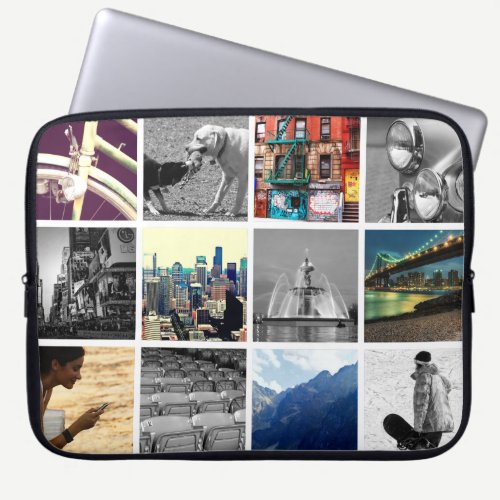Upload-Your-Own-Photo Collage Laptop Sleeve
