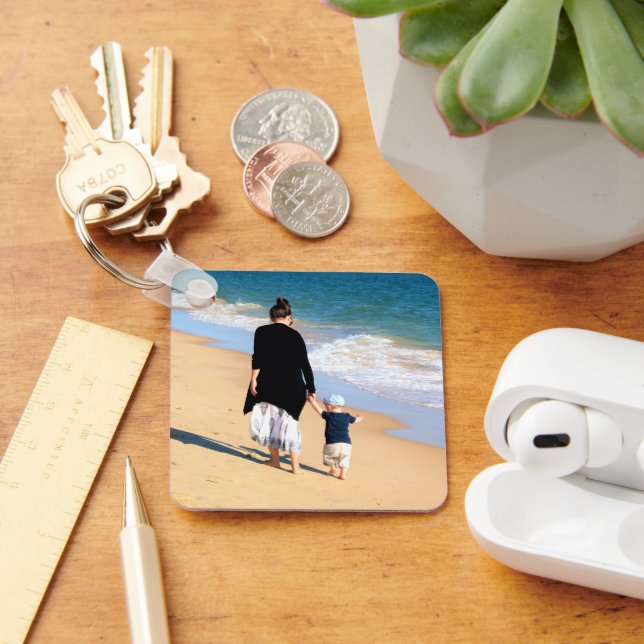 Upload Your Own Photo Keychain Personalized Gift (Desk)