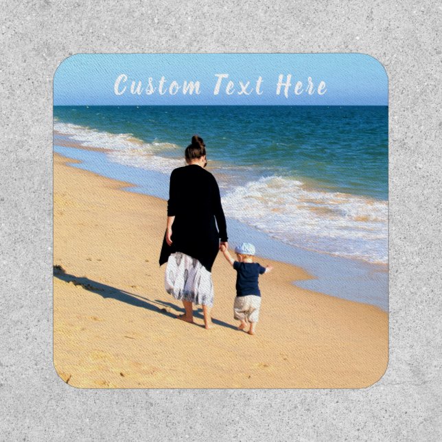 Upload Your Own Photo Patch Custom Text Name (Front)
