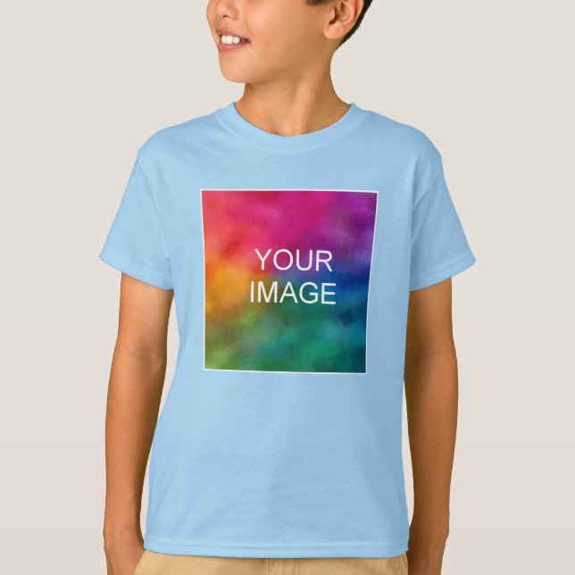 Upload Your Own Photo to Youth Kids Boys Online T-Shirt (Front)