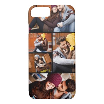 Upload Your Own Photos | Custom Photo Collage Iphone 8/7 Case by pinkbox at Zazzle