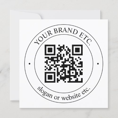 Upload Your Own QR Code  Customizable Text
