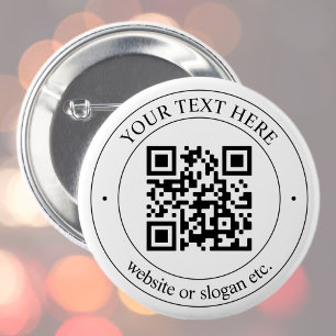 Upload Your Own QR Code & Customizable Text Button