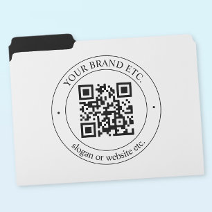 Upload Your Own QR Code & Customizable Text File Folder