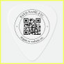 Upload Your Own QR Code & Customizable Text Guitar Pick