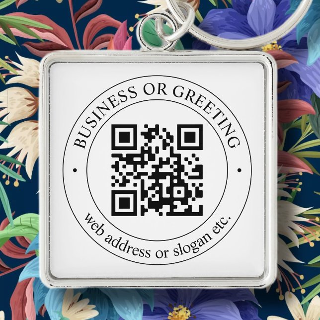 Upload Your Own QR Code & Customizable Text Keychain (Creator Uploaded)