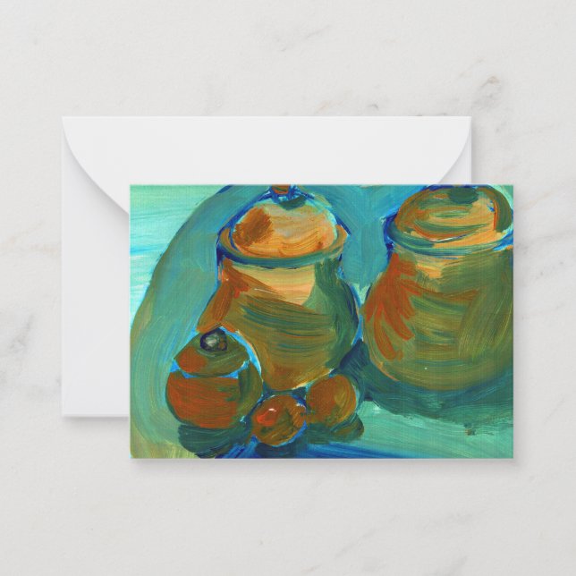 Upload Your Painting | Turn Custom Art Image to  Note Card (Front)