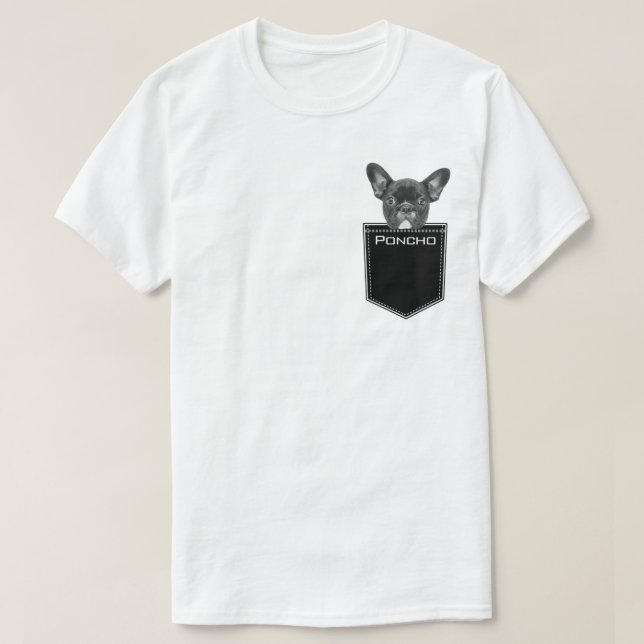 Upload Your Pet Photo Face and Name Customized T-Shirt (Design Front)