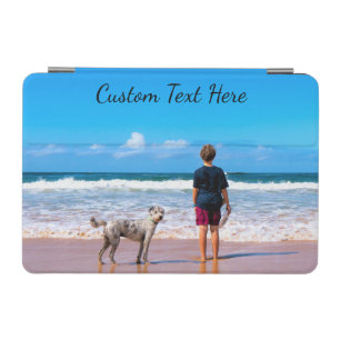 Upload Your Pet Photo iPad Air Cover Custom Text