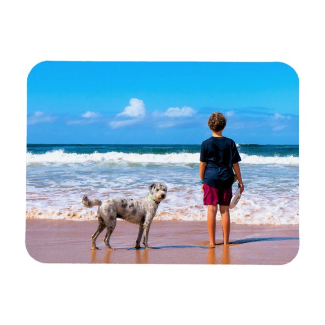 Upload Your Pet Photo Magnet Personalized Gift (Horizontal)