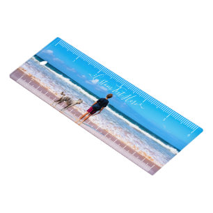 Upload Your Pet Photo Ruler Personalized Text Name