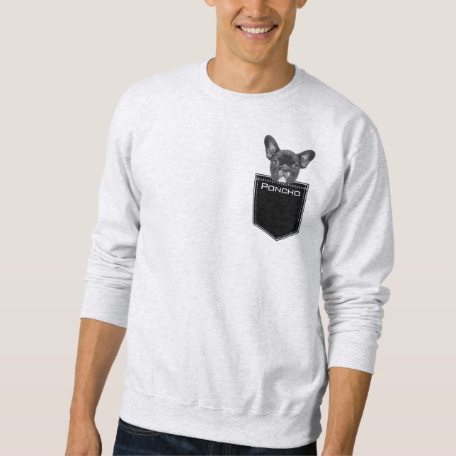 Upload Your Pet's Face and Name Customized  Sweatshirt (Front)
