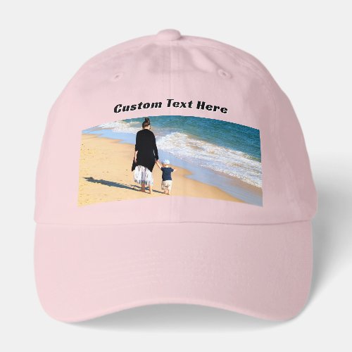 Upload Your Photo Add Custom Text Hat Gift