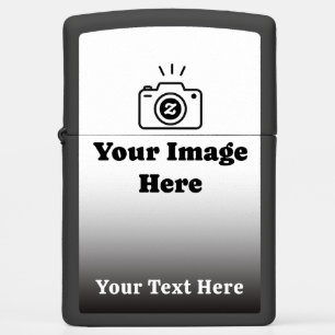 Upload Your Photo and Custom Message Zippo Lighter