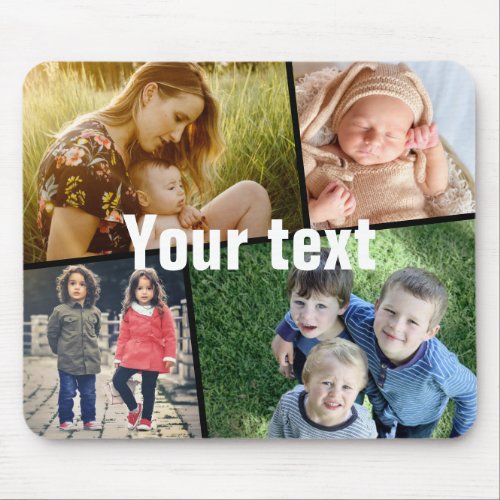 Upload your photo and text mouse pad