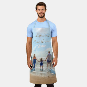 UPload Your Photo Apron Personalized Text