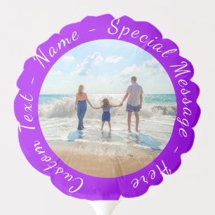 Upload Your Photo Balloon Personalized Text