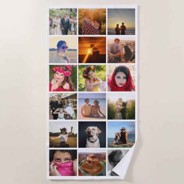 Upload your photo beach towel (Front)