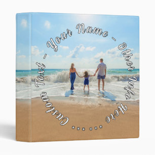 Upload Your Photo Binder Personalized Text Name