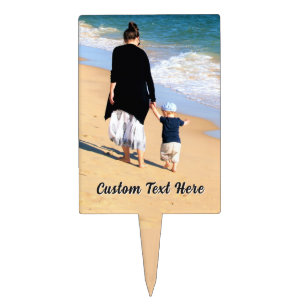 Upload Your Photo Cake Topper Add Custom Text Name