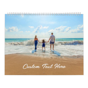 Upload Your Photo Calendar Gift Personalized Text