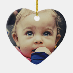 Upload your photo ceramic ornament