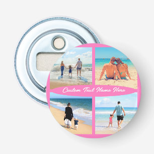 Upload Your Photo Collage Bottle Opener Add Text