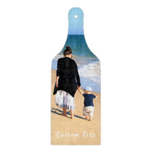 Upload Your Photo Cutting Board Custom Text Name