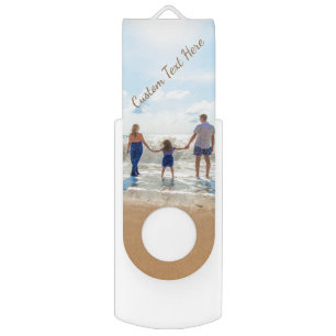 Upload Your Photo Flash Drive Gift Custom Text