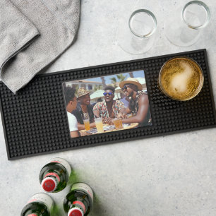 Upload Your Photo Friends Family Picture Bar Mat