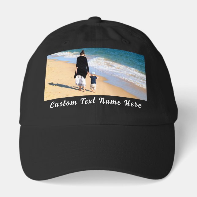 Upload Your Photo Hat Add Text Personalized Gift (Front)