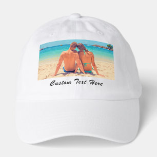 Upload Your Photo Hat Add Text Personalized Gift