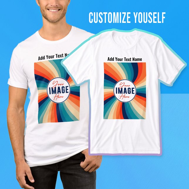 Upload Your Photo Image Custom Personalized Text Tri-Blend Shirt (Upload_Add_Your_Own_Photo_Image_Picture_Text_Here_Custom_Tee_TShirt Design_Create_Your_Own_Tees)