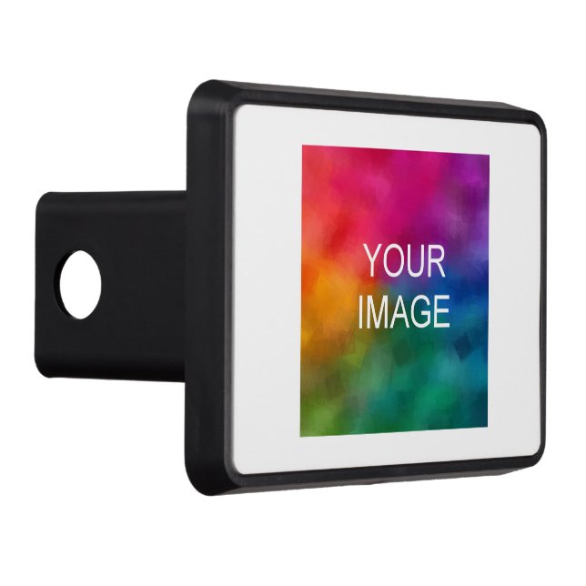 Upload Your Photo Image Elegant Modern Simple Hitch Cover (Right)