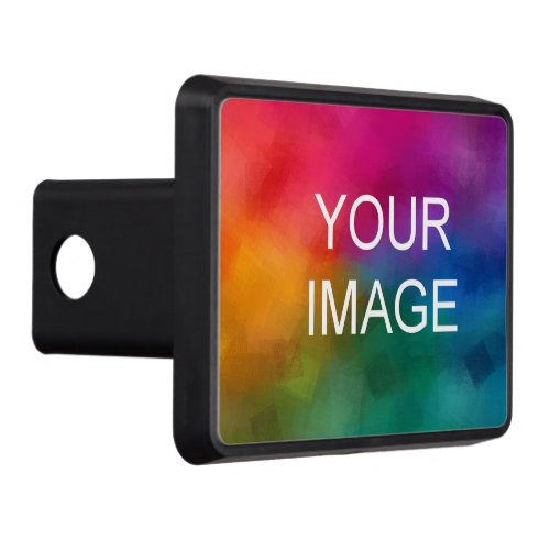 Upload Your Photo Image Modern Simple Template Hitch Cover