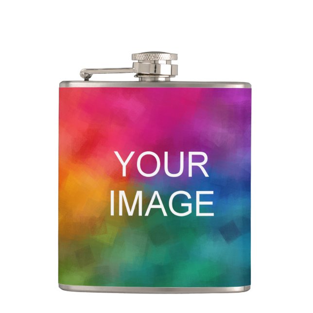 Upload Your Photo Image Or Logo Here Template Flask (Front)