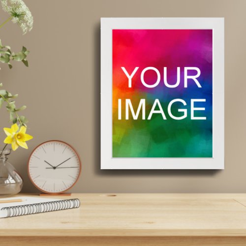 Upload Your Photo Image Picture or Business Logo Framed Art
