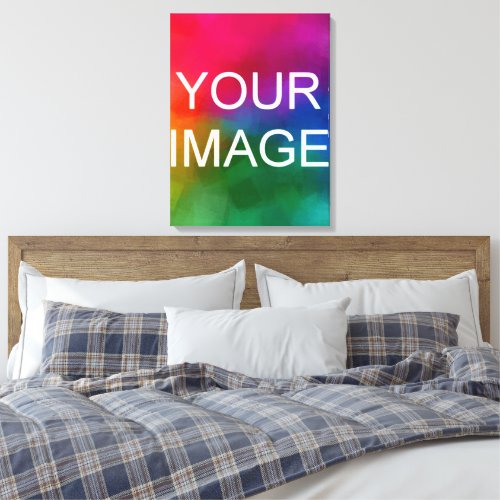 Upload Your Photo Image Picture Or Logo Stretched Canvas Print