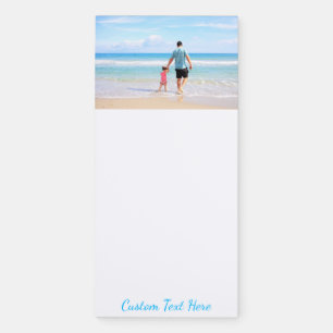 Upload Your Photo Magnetic Notepad Add Custom Text