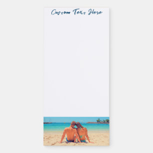 Upload Your Photo Magnetic Notepad Gift Add Text
